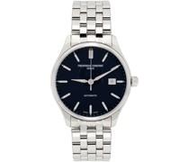 Silver & Navy Classics Index Automatic Watch