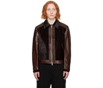 Brown Andalou Leather Jacket