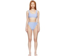 Blue Rounded Edges & Incline Bikini