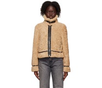 Tan Audrey Faux-Fur Jacket