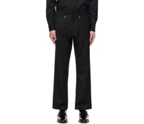 Black Darted Trousers