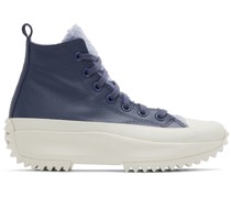 Blue Leather Run Star Hike Sneakers