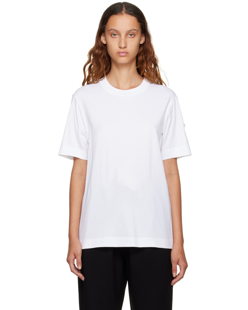 Simone Rocha Damen SSENSE Exclusive White Embroidered T-shirt