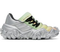 Silver Chunky Sole Sneakers