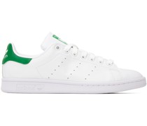 White & Green Stan Smith Sneakers