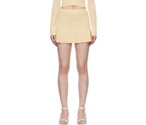Beige Cerio Miniskirt