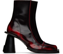 Black & Red Elle Driver Boots