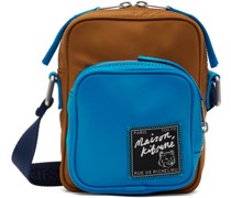 Tan & Blue 'The Traveller' Crossbody Bag