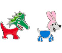Multicolor Dragon Dog Earrings