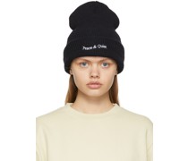 Black Wordmark Beanie