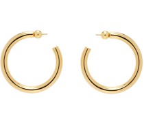 Gold Medium Everyday Hoop Earrings