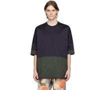 Navy & Khaki Reve Reversible T-Shirt