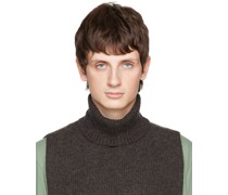 Brown Turtleneck Scarf