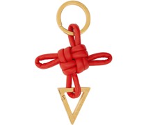 Red Triangle Key Ring