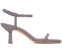 Purple Invisible Heeled Sandals