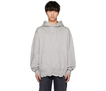 Gray Distressed Hoodie