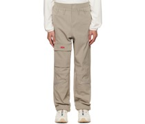 Gray Zip Pocket Cargo Pants