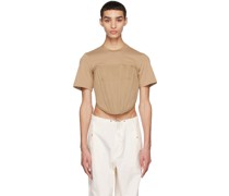 Khaki Corset T-Shirt