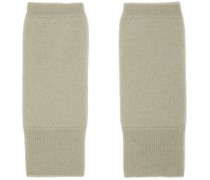 SSENSE Exclusive Green Cashmere Mittens