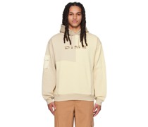 Beige 3 Tone Split Hoodie