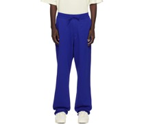 Blue Printed Sweatpants