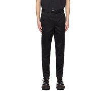 Black Creased Trousers