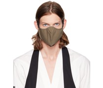 Taupe Embroidered Face Mask