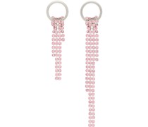 SSENSE Exclusive Silver & Pink Shanon Earrings