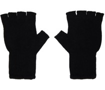 Black Heavy Fingerless Gloves