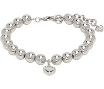 Silver #5916 Heart Charm Bracelet