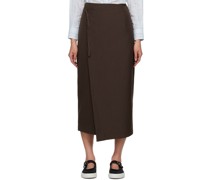 Brown Judy Midi Skirt