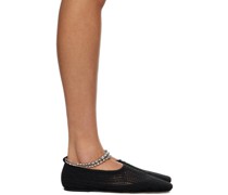 Black Trinket Ballerina Flats