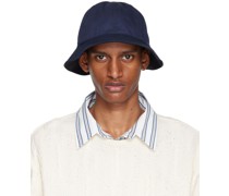 Reversible Navy & Black Horne Bucket Hat