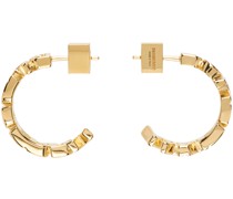 Gold Logo Hoop Earrings