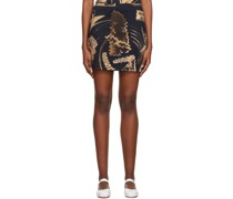 Black Collage Miniskirt