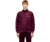 Purple Jacquard Track Jacket