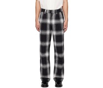 Black George Plaid Trousers