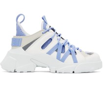 White & Blue Orbyt Descender 2.0 Sneakers