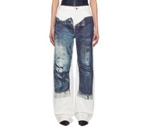 White 'The Trompe L'œil' Jeans