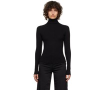 Black Rib Turtleneck