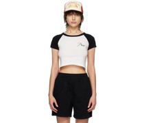 White & Black Script T-Shirt
