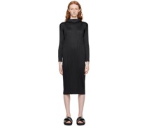 Black Monthly Colors January Midi Dress