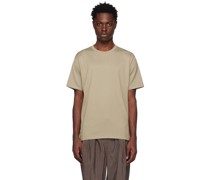 Taupe Luster Plaiting T-Shirt