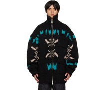 Black Jacqaurd Sweater