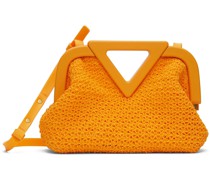 Orange Point Top Handle Bag