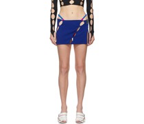 SSENSE Exclusive Blue Cut Out Miniskirt