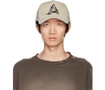 Beige Heart Shaped Trucker Hat