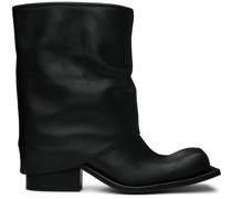 Black Cropped Havva Boots