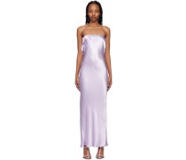 Purple Moon Dance Strapless Maxi Dress