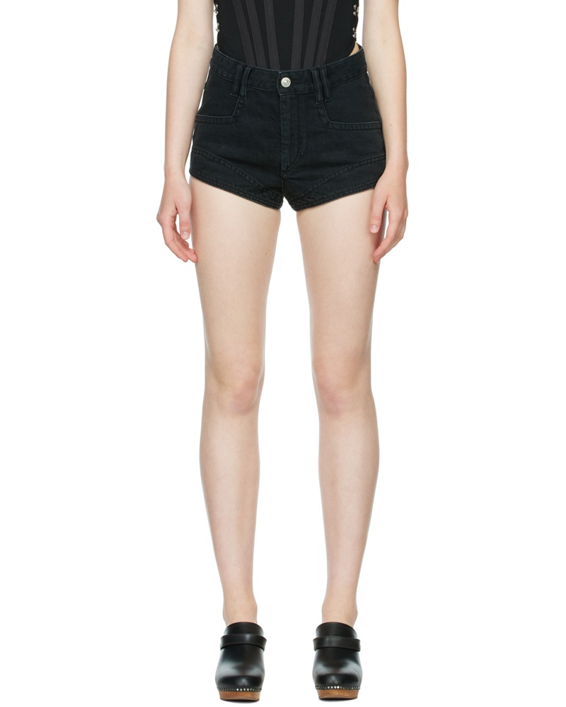 Isabel Marant Damen Black Neida Shorts